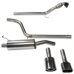 Piper exhaust Skoda Fabia VRS 1.9 stainless steel turbo-back system with de-cat - 0 silencer., Piper Exhaust, TSKO5BS